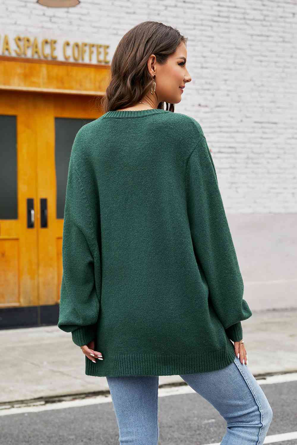 Ronde hals trui dames – Klassieke gebreide trui voor casual en elegante looks
