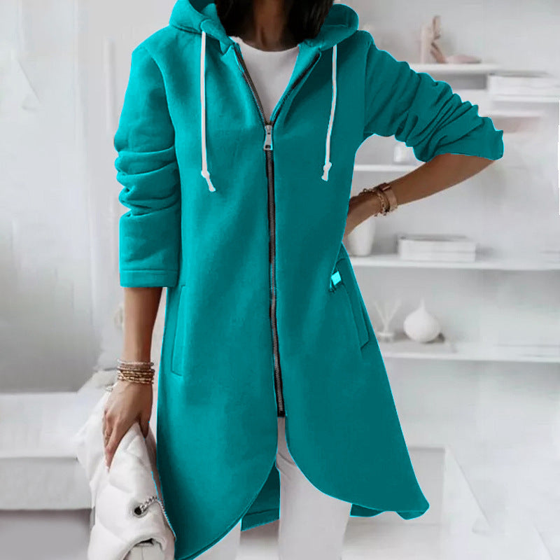 Kapuzenjack voor dames – Comfortabele ritsjack met trendy design en zachte stof