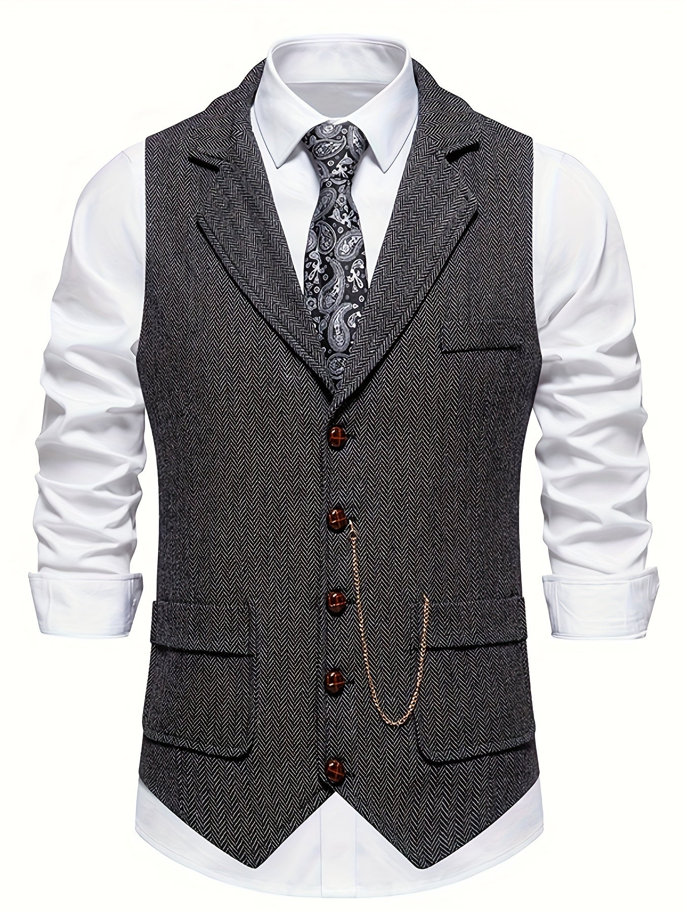 Heren vest met revers – Stijlvol en comfortabel herenjack voor casual en formele gelegenheden