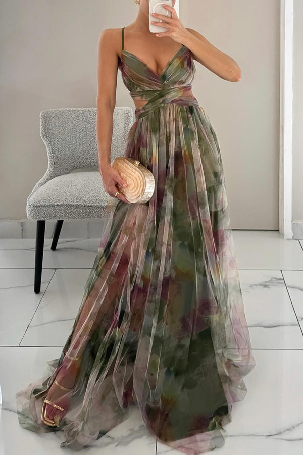 Giselle – Elegante jurk met bloemenprint voor speciale gelegenheden