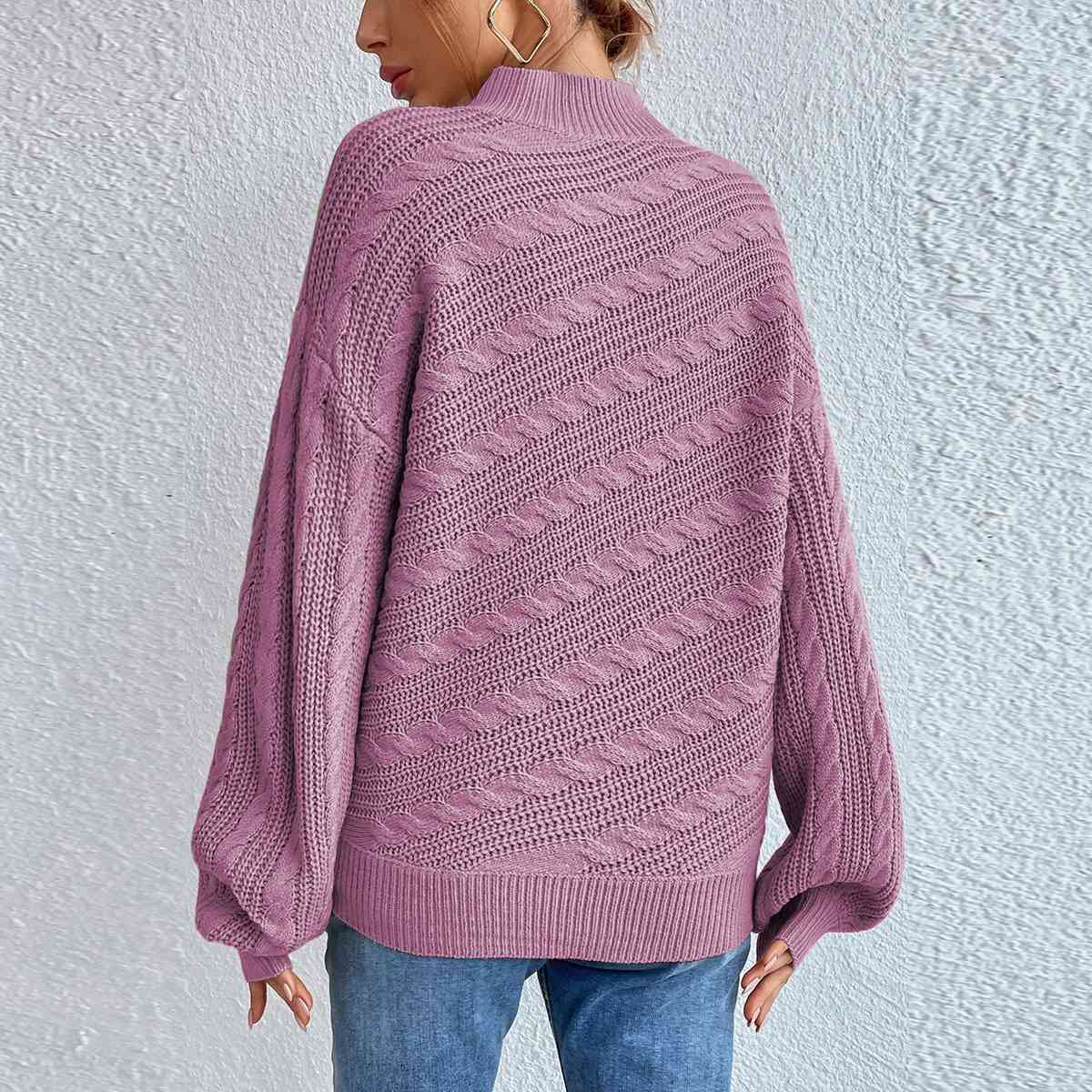 Coltrui dames – Elegante trui met kabelpatroon voor herfst en winter