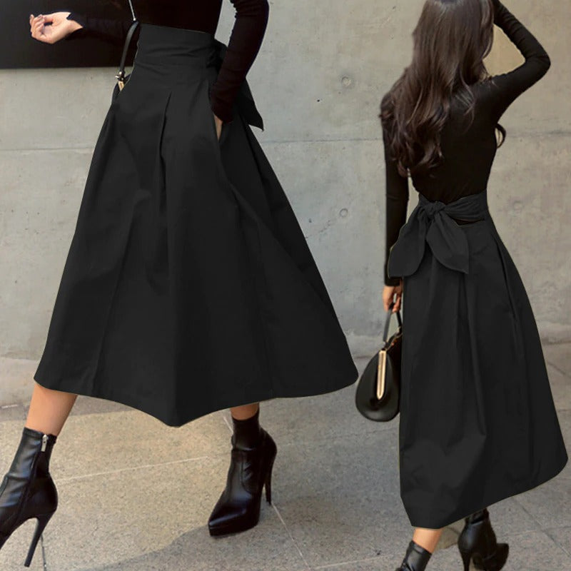 Rok lange dames – Elegante maxi rok van chiffon voor feest en casual gebruik