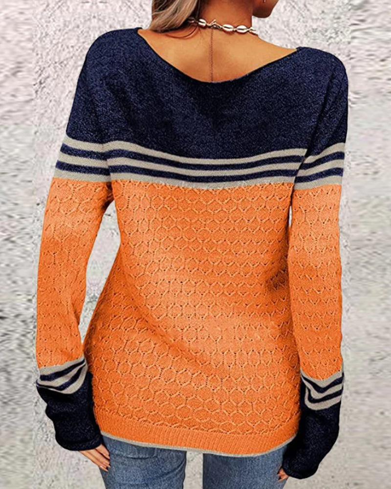 Trui dames – Elegante gebreide trui met lange mouwen en comfortabele pasvorm