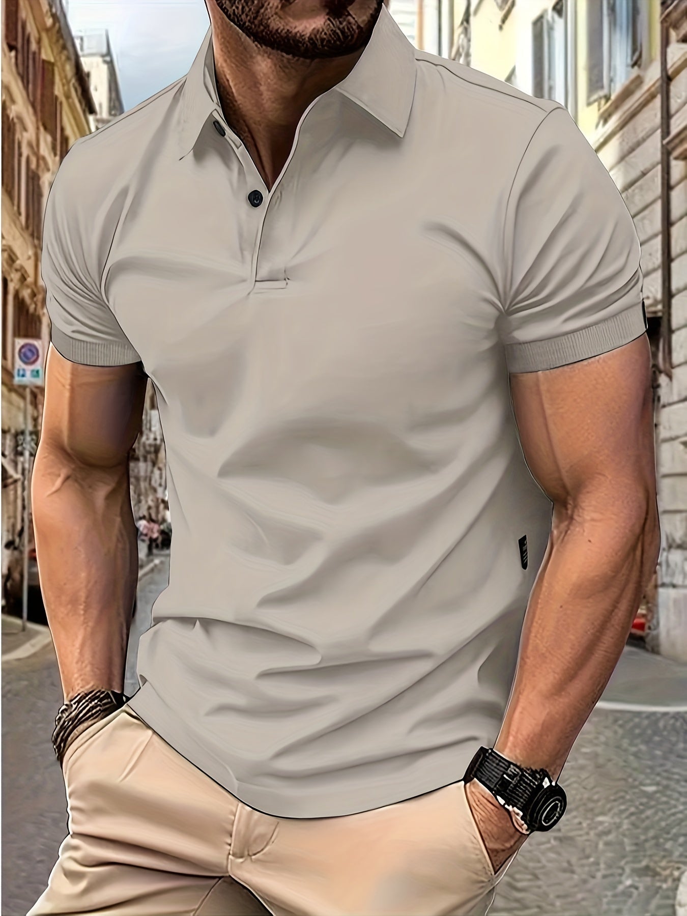 Korte Mouwen Polo Hemd Heren – Stijlvolle Polo voor Casual en Sportief Gebruik