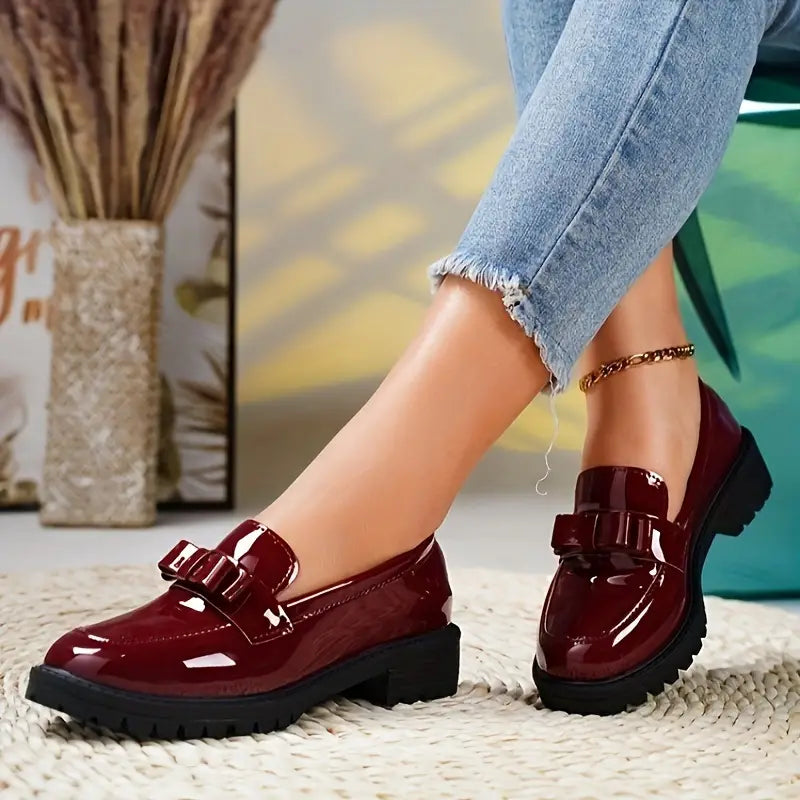 Loafers Dames – Dikke Zool Comfortabele Schoenen voor Casual en Feestelijk Gebruik