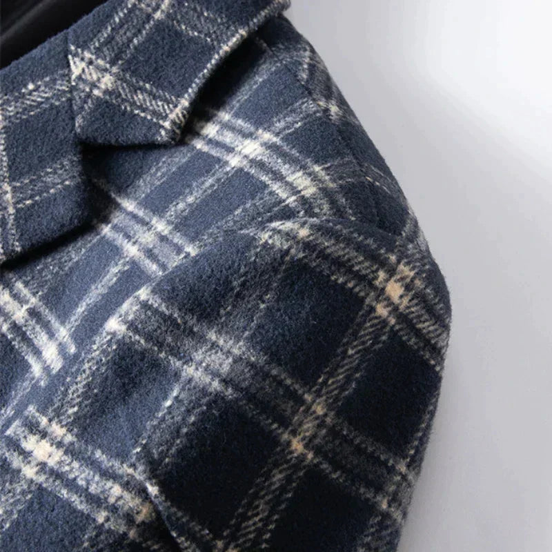 Blazer heren – Warme geruite blazer met reverskraag voor casual en zakelijke looks
