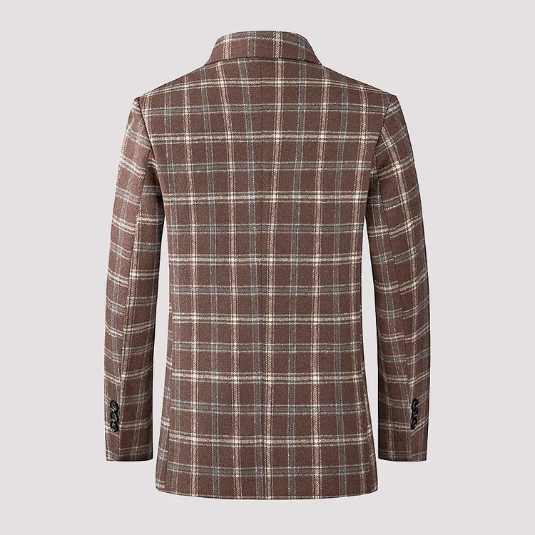 Blazer heren – Warme geruite blazer met reverskraag voor casual en zakelijke looks
