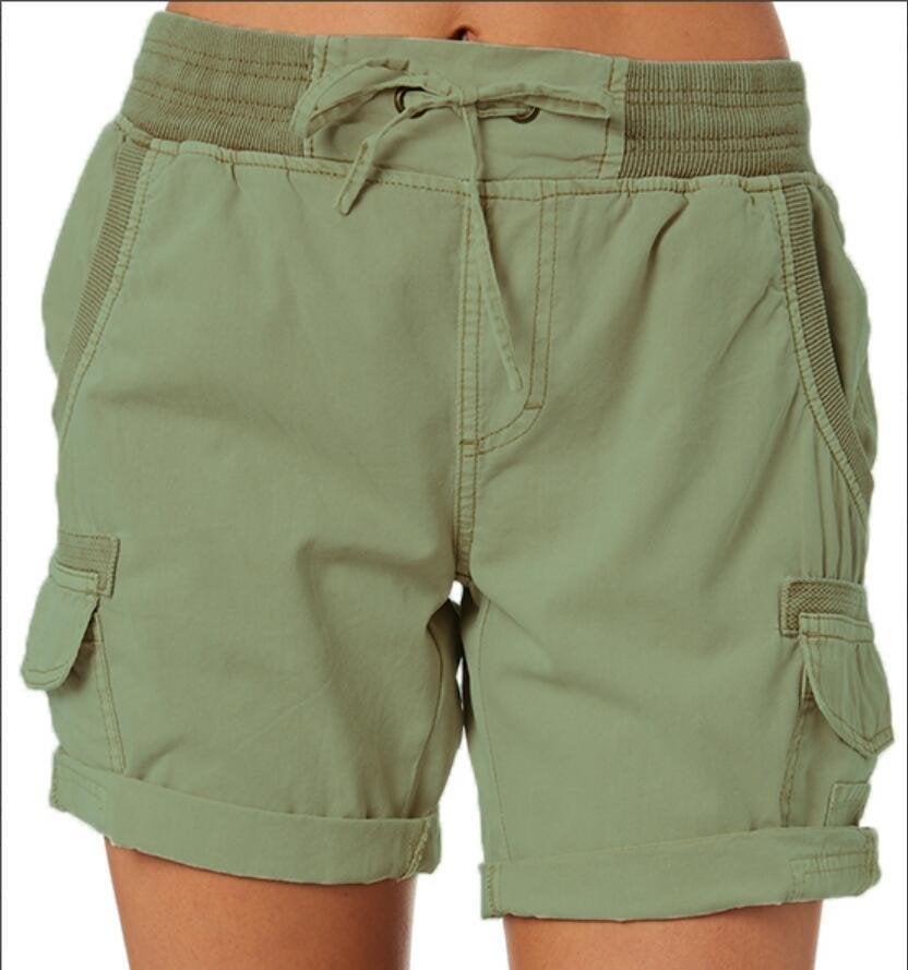Korte cargo shorts dames – Utility shorts met zakken en comfortabele pasvorm