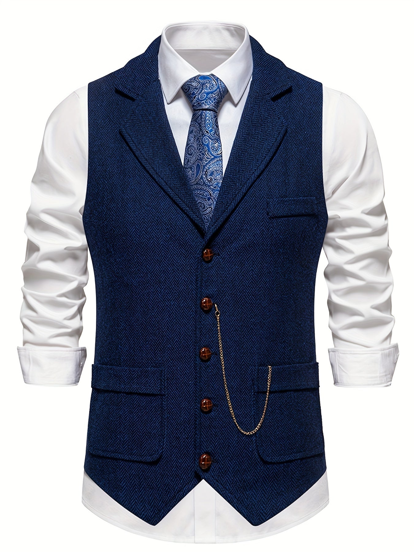 Heren vest met revers – Stijlvol en comfortabel herenjack voor casual en formele gelegenheden