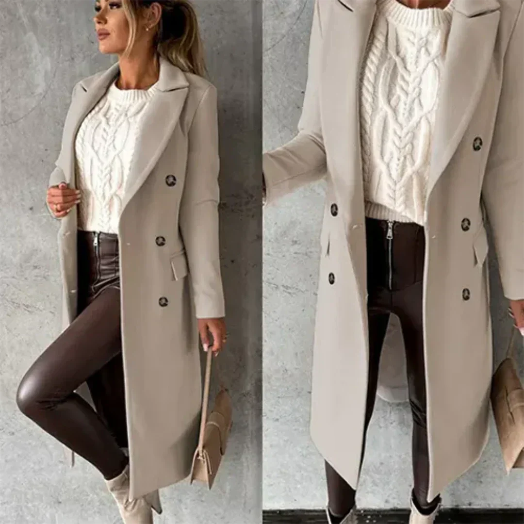 Trenchcoat dames – Stijlvolle lange jas van hoogwaardig materiaal voor elke gelegenheid