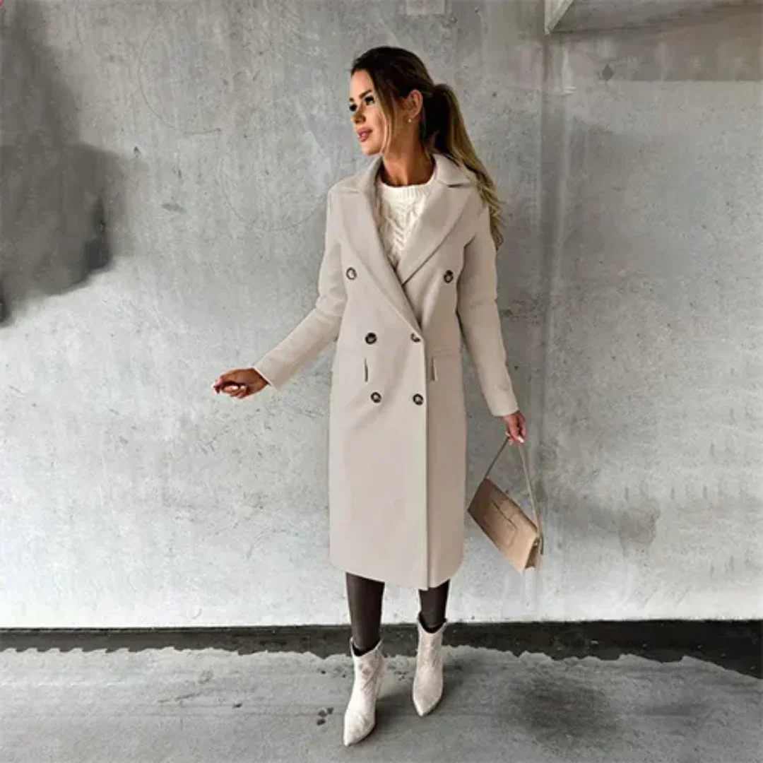 Trenchcoat dames – Stijlvolle lange jas van hoogwaardig materiaal voor elke gelegenheid