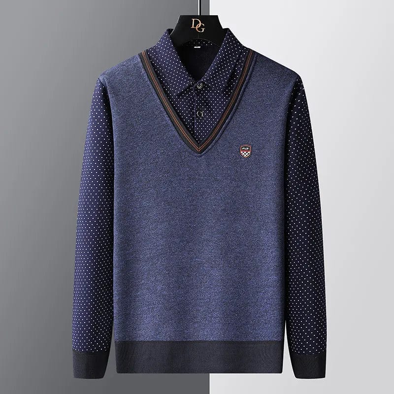Heren Polo trui – Stijlvolle gebreide trui voor mannen in katoen en casual design