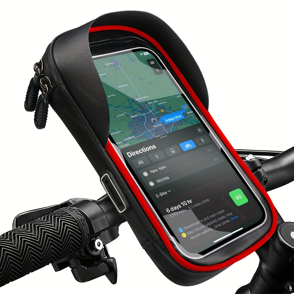 Fiets en Motor Telefoonhouder Handvat Tas 360° Draaioptie Waterdicht