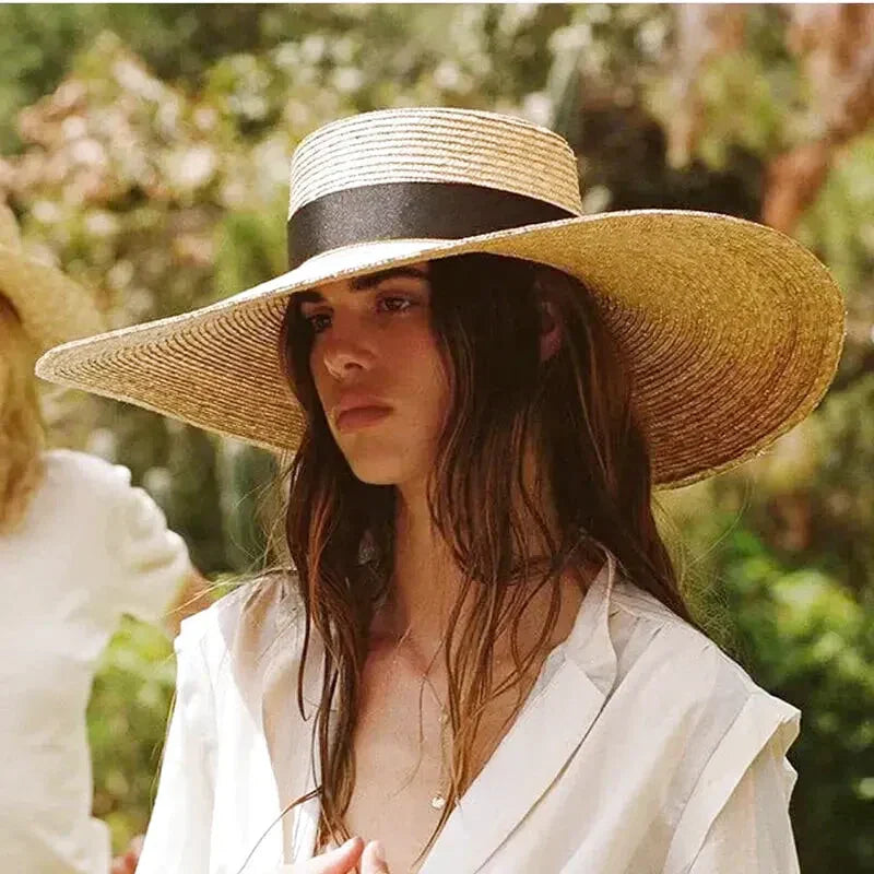 Hoed Rieten – Elegante zomerhoed voor dames met brede rand en stijlvol ontwerp