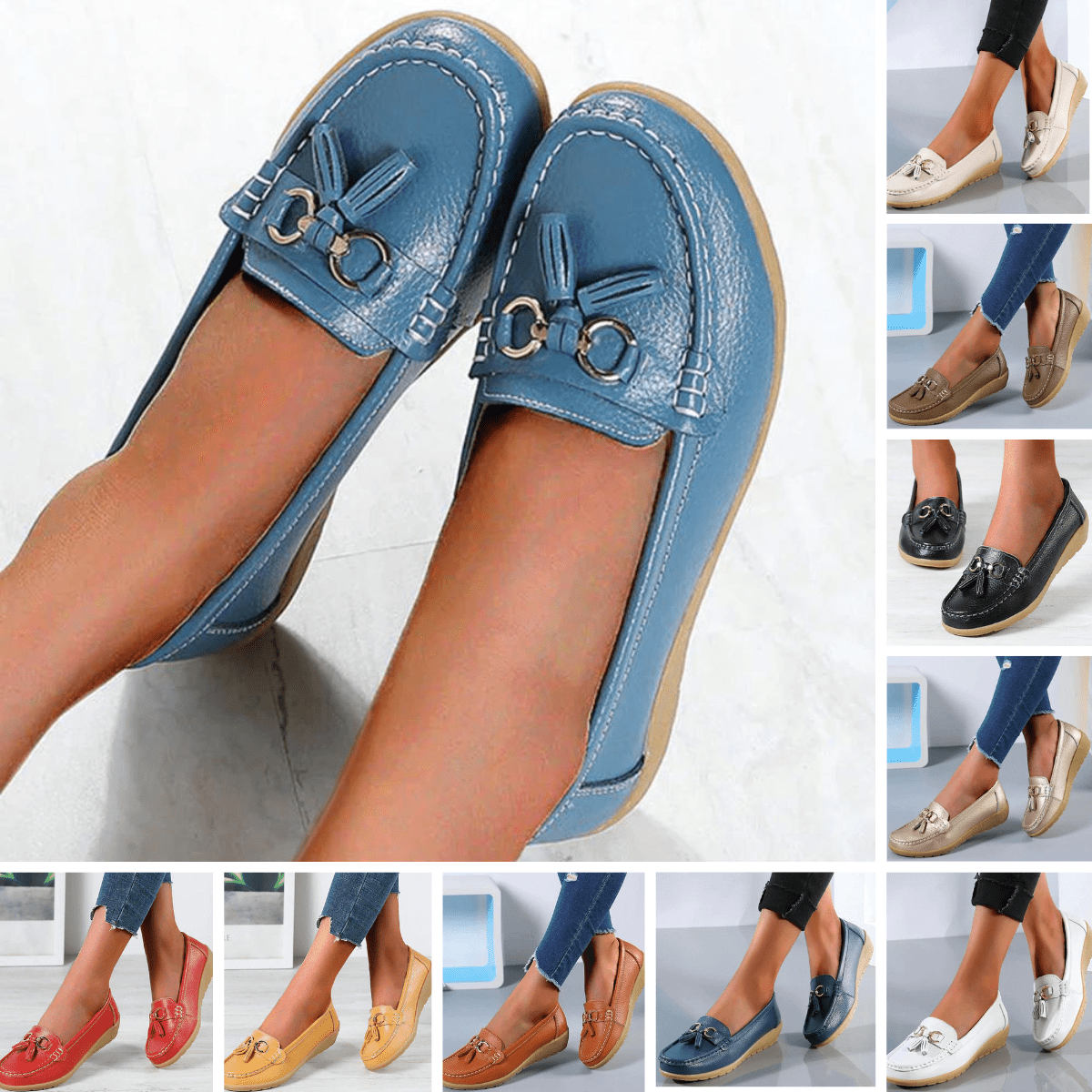 Dames Loafers - Elegante leren instappers voor casual en formele gelegenheden