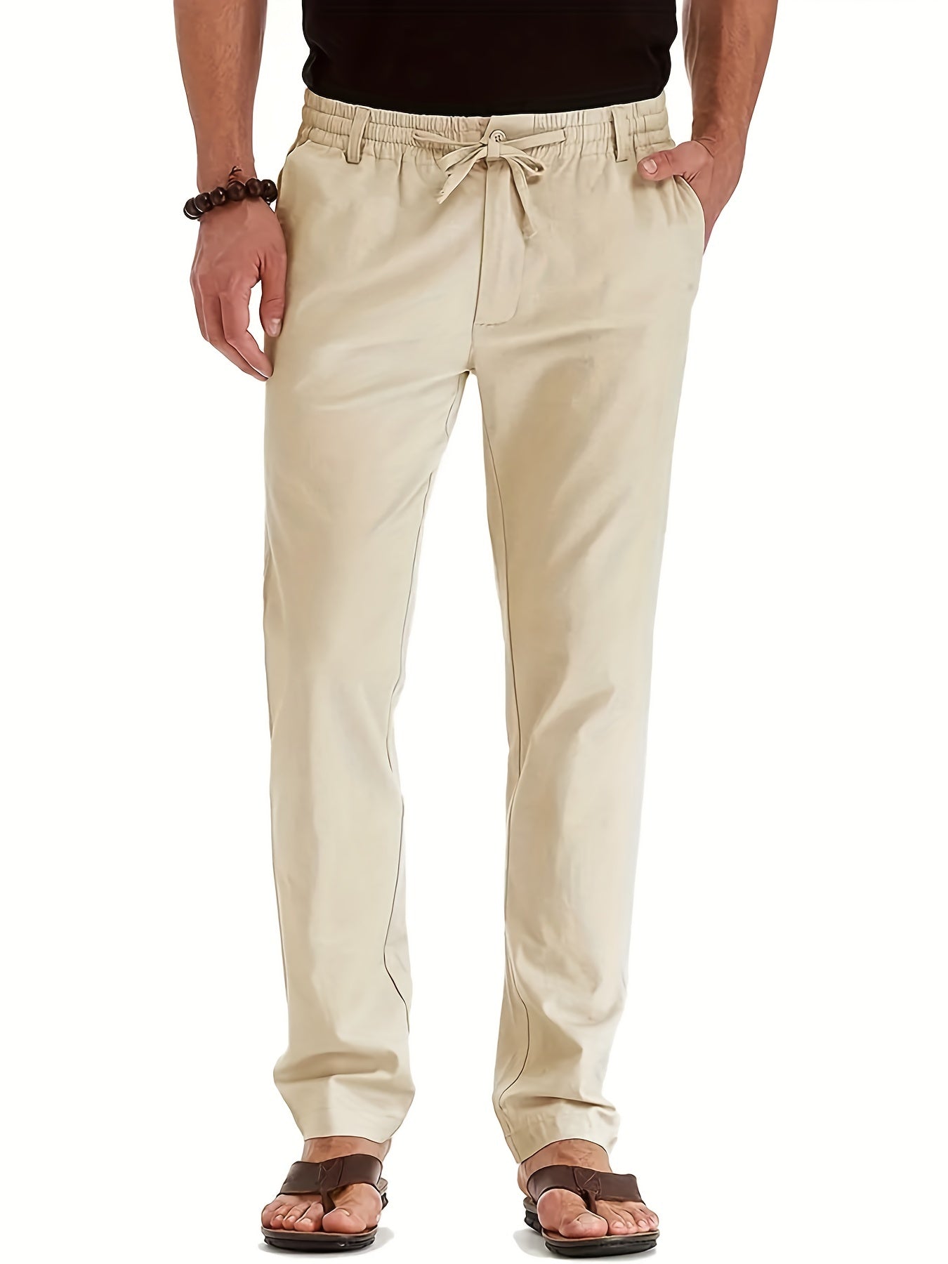 Broek voor heren met trekkoord – Comfortabele casual broek met elastische taille