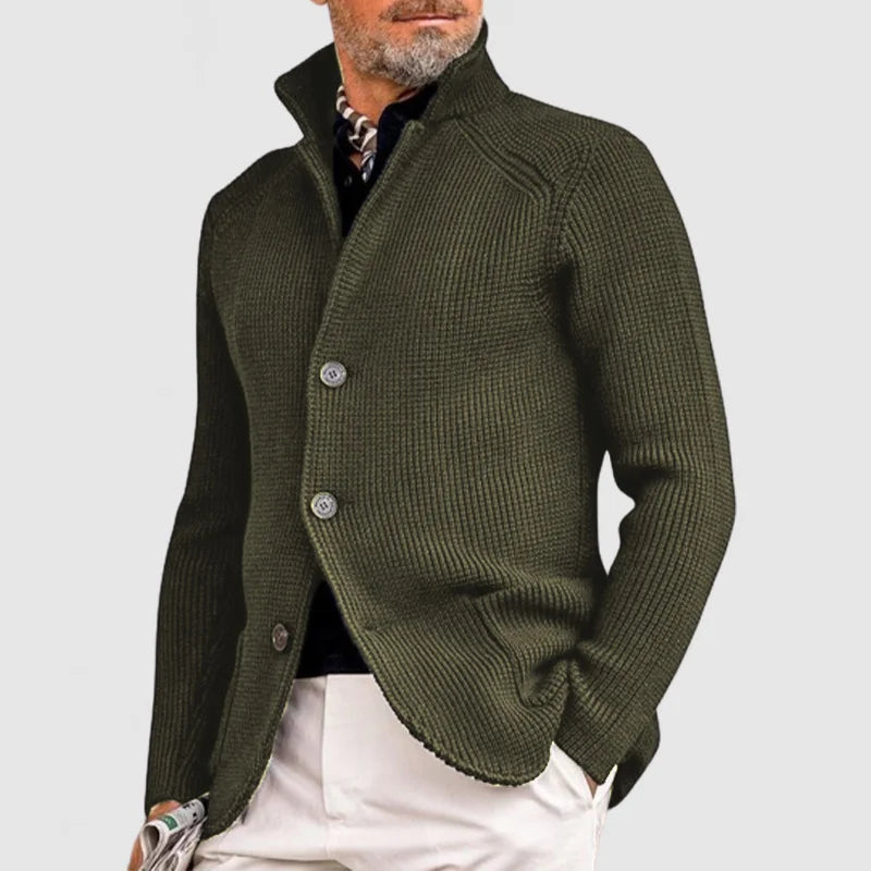 Heren Trui – Comfortabele Strickjacke van Wol voor Casual en Formeel