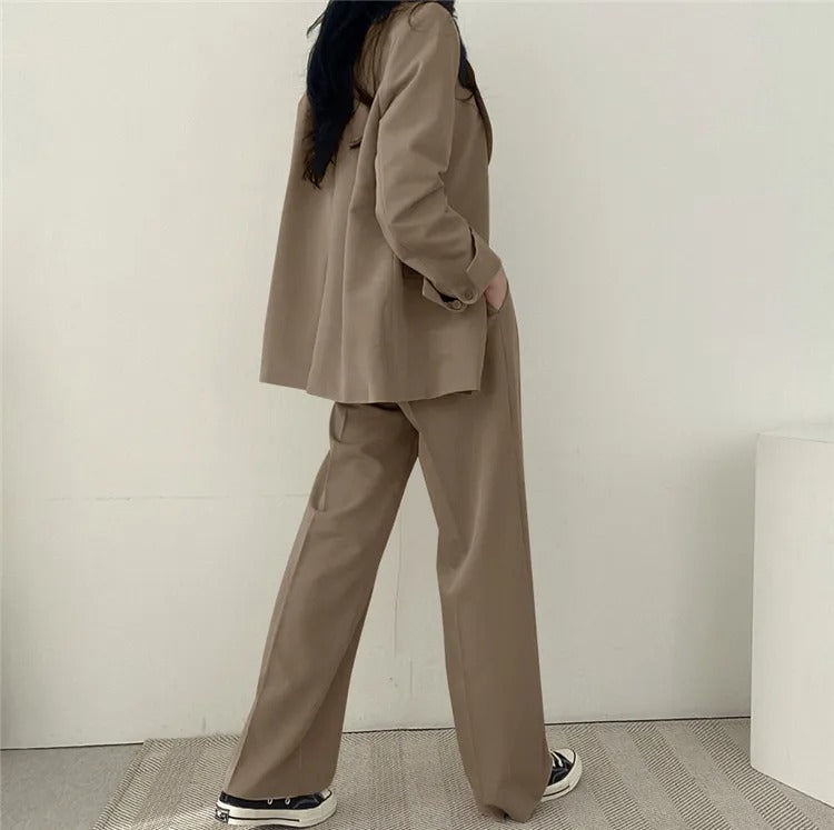 Blazer Dames – Elegante Rechte Broek voor Kantoor en Feestelijke Gelegenheden
