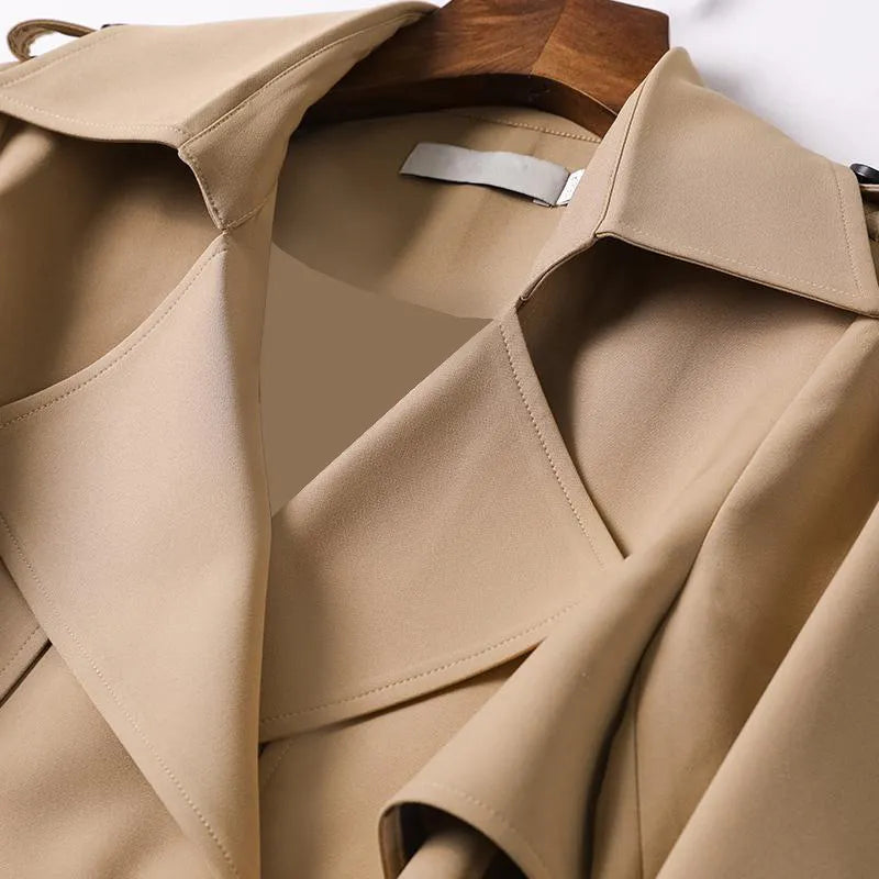 Trenchcoat Dames – Elegante lange jas van hoogwaardige stof voor elke gelegenheid