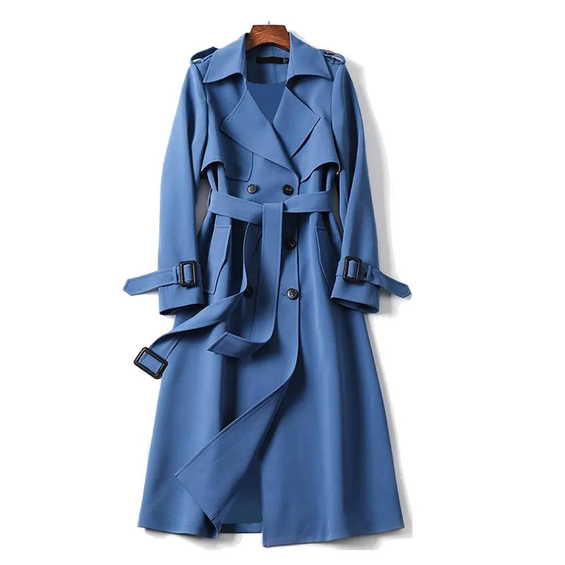 Trenchcoat Dames – Elegante lange jas van hoogwaardige stof voor elke gelegenheid