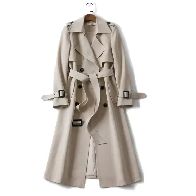 Trenchcoat Dames – Elegante lange jas van hoogwaardige stof voor elke gelegenheid