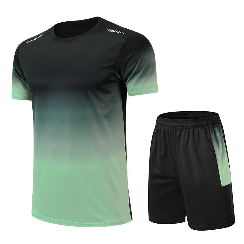 Sportkleding Set voor Mannen – Tweedelige Set van Ademend Materiaal en Comfortabele Pasvorm