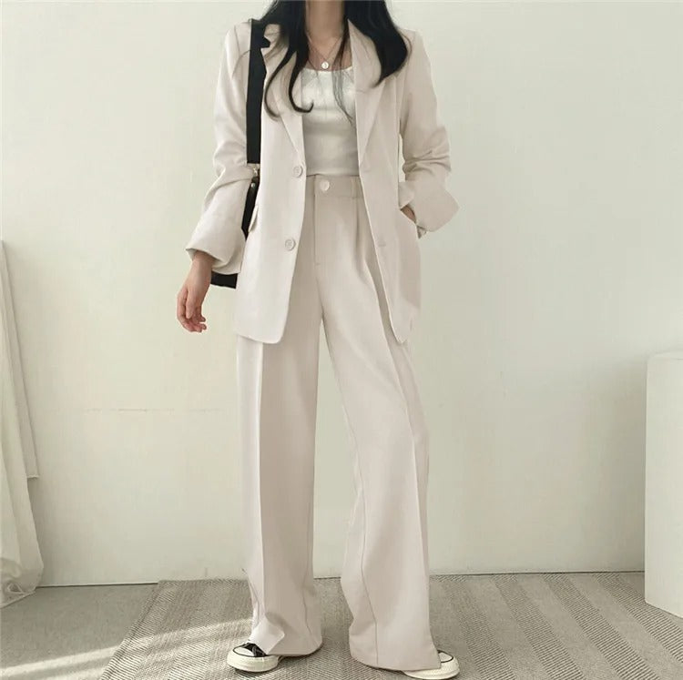 Blazer Dames – Elegante Rechte Broek voor Kantoor en Feestelijke Gelegenheden