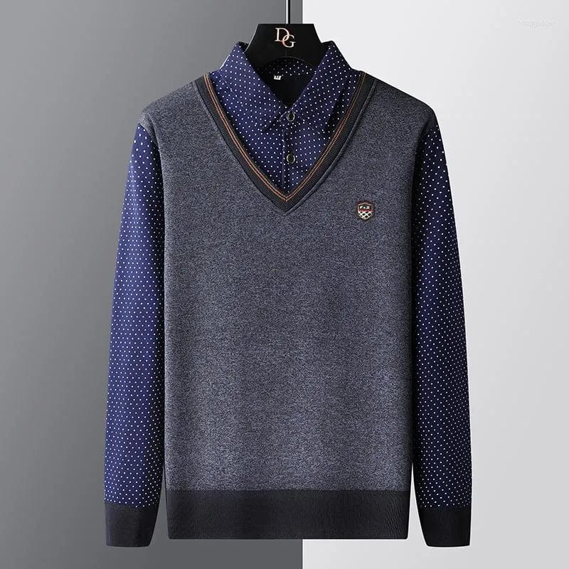 Heren Polo trui – Stijlvolle gebreide trui voor mannen in katoen en casual design