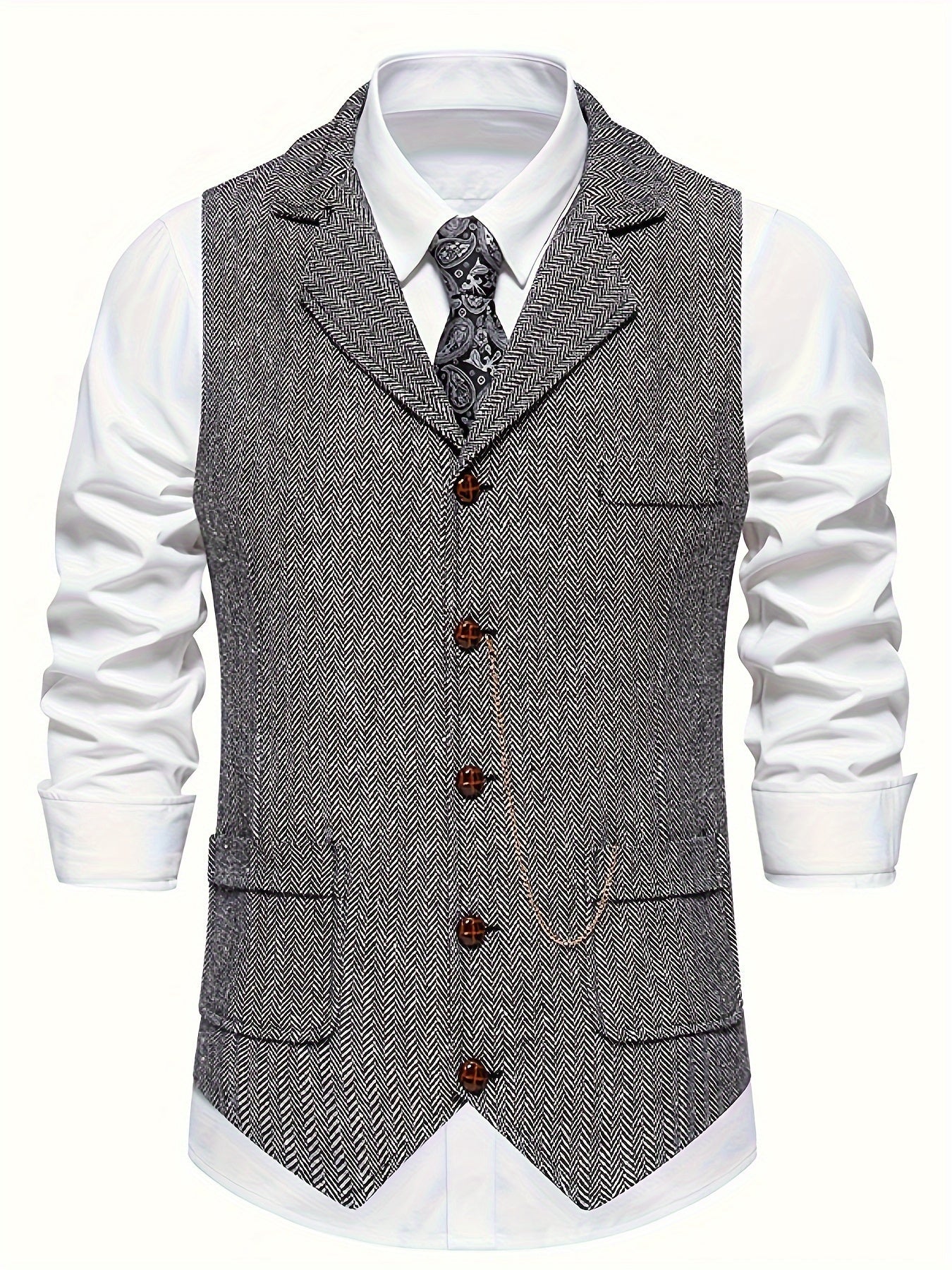 Heren vest met revers – Stijlvol en comfortabel herenjack voor casual en formele gelegenheden