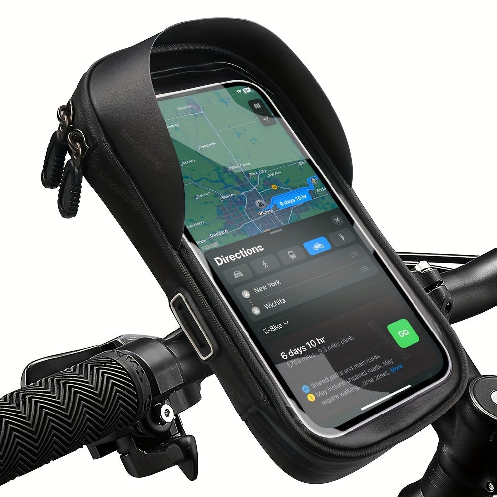 Fiets en Motor Telefoonhouder Handvat Tas 360° Draaioptie Waterdicht