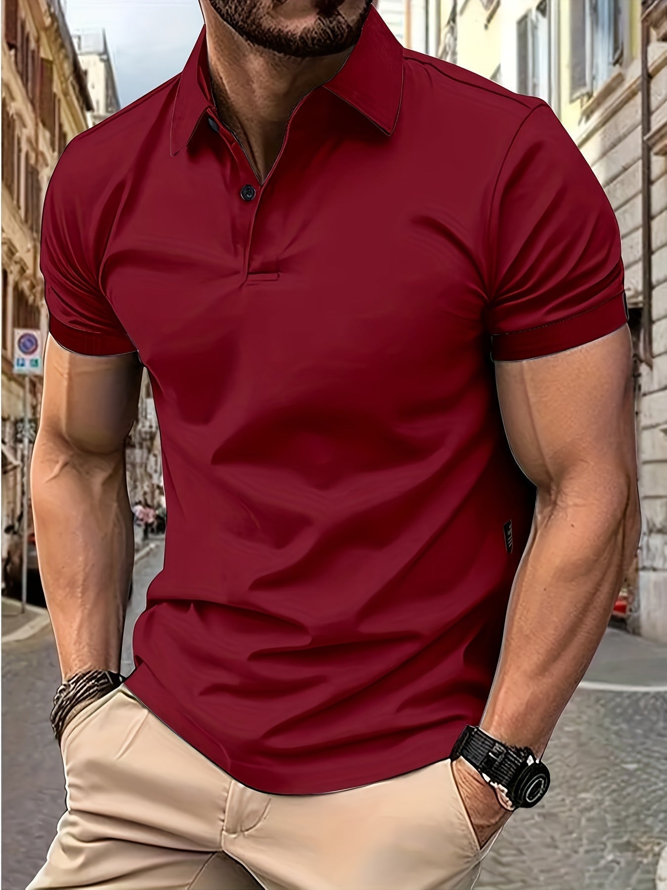Korte Mouwen Polo Hemd Heren – Stijlvolle Polo voor Casual en Sportief Gebruik
