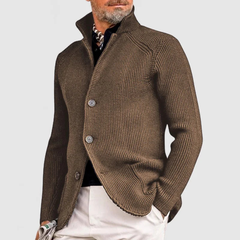 Heren Trui – Comfortabele Strickjacke van Wol voor Casual en Formeel