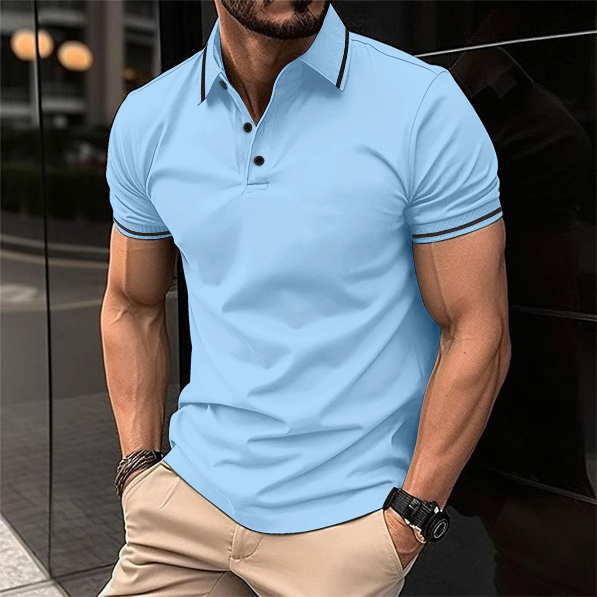 Korte Mouw Polo Hemd Heren – Stijlvol Poloshirt Katoen voor Casual en Sportief Gebruik