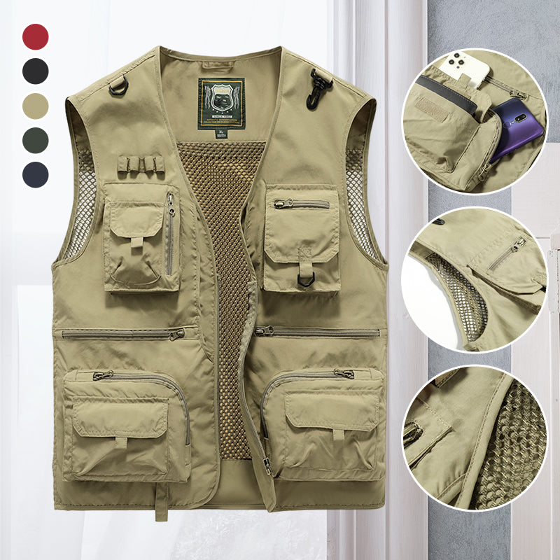 Zomervest met Meerdere Zakjes – Lichtgewicht Casual Vest voor Dames