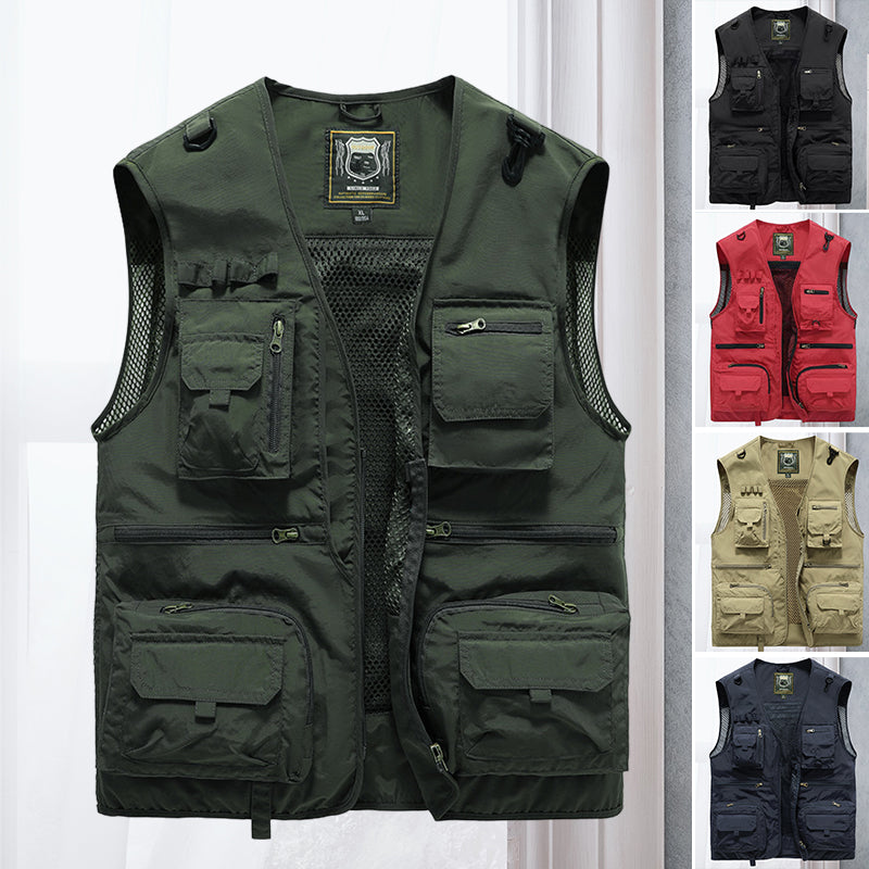 Zomervest met Meerdere Zakjes – Lichtgewicht Casual Vest voor Dames