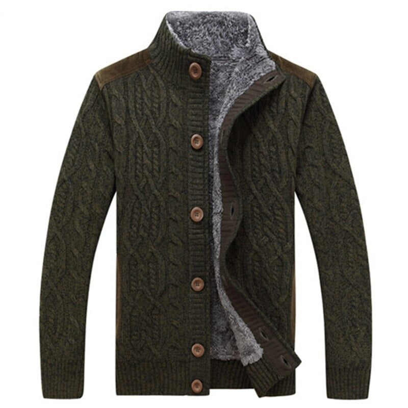 Heren vest met pluche voering – Gebreid warm en stijlvol voor elke gelegenheid