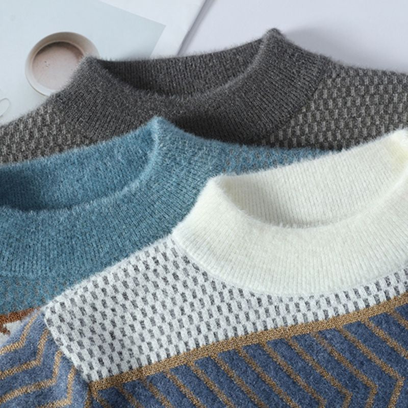 Heren Pullover Ronde Hals – Comfortabele Trui van Katoen voor Casual Stijl