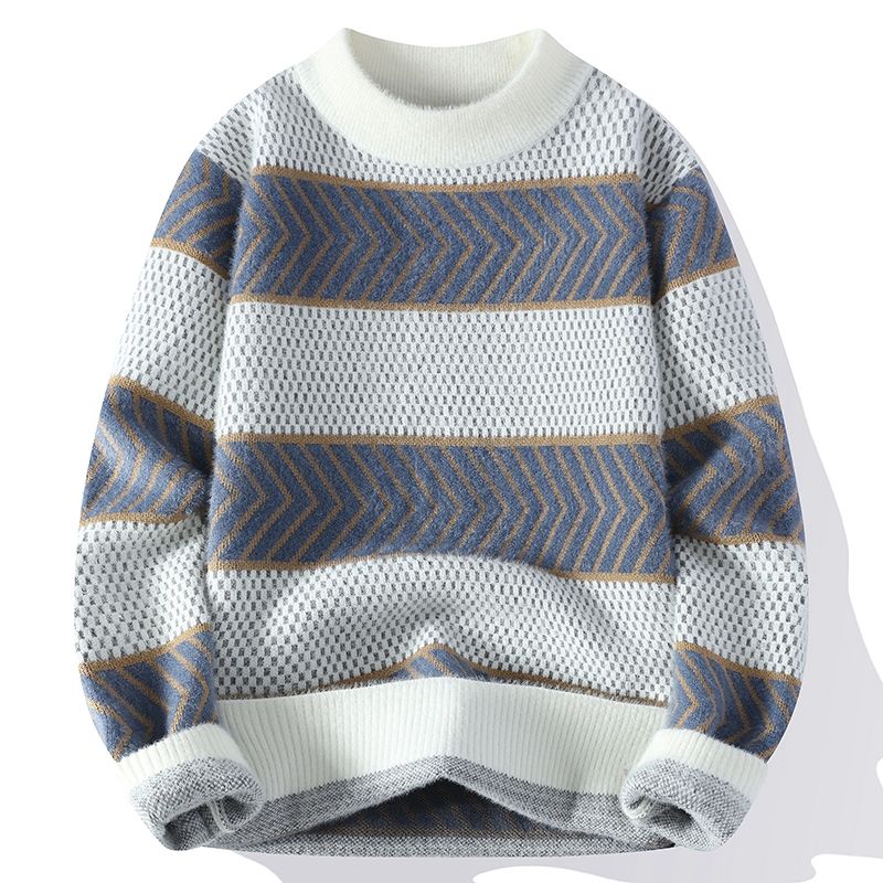 Heren Pullover Ronde Hals – Comfortabele Trui van Katoen voor Casual Stijl