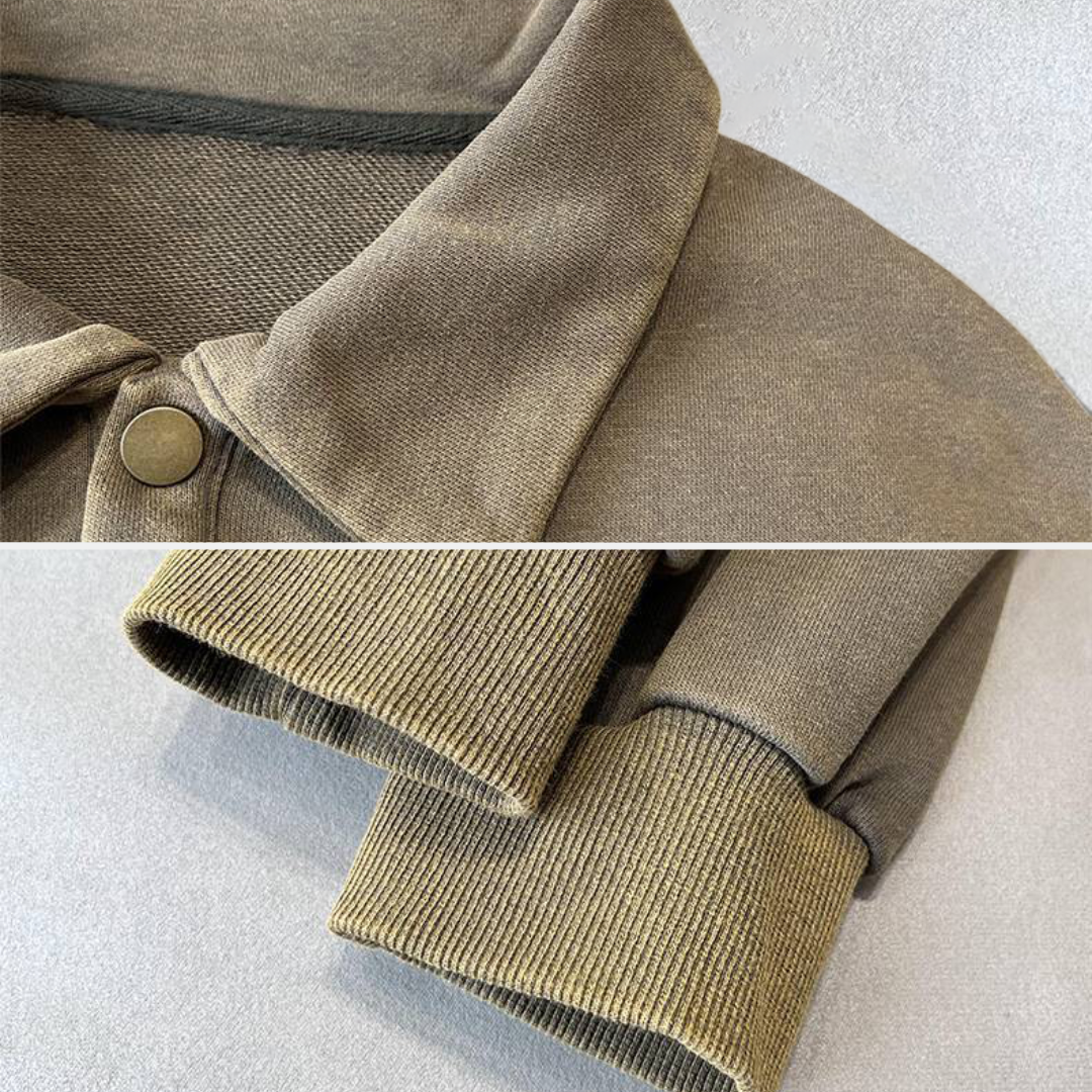Polo-Pullover Heren – Comfortabele Pullover met Knopen voor Casual Stijl