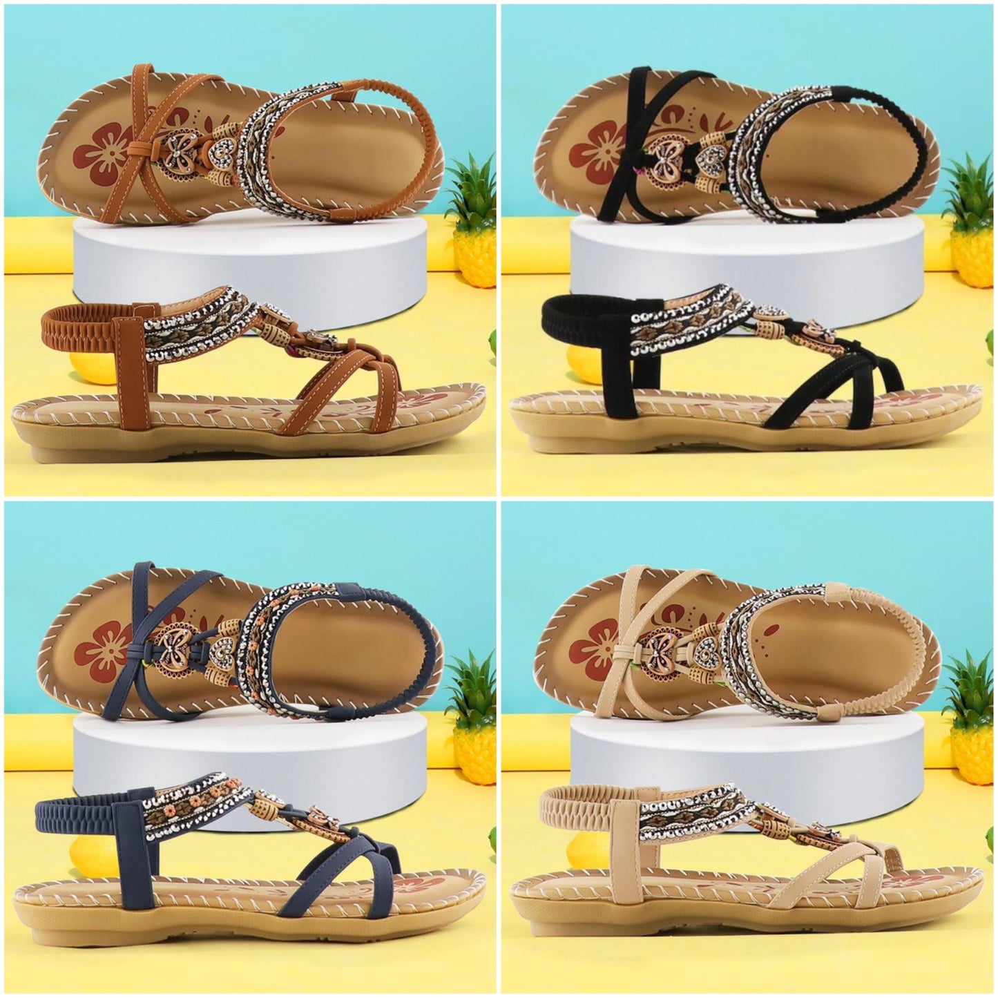Sandaal Dames – Designer Sandaal van Leer met Elegante Ontwerpen voor Zomer
