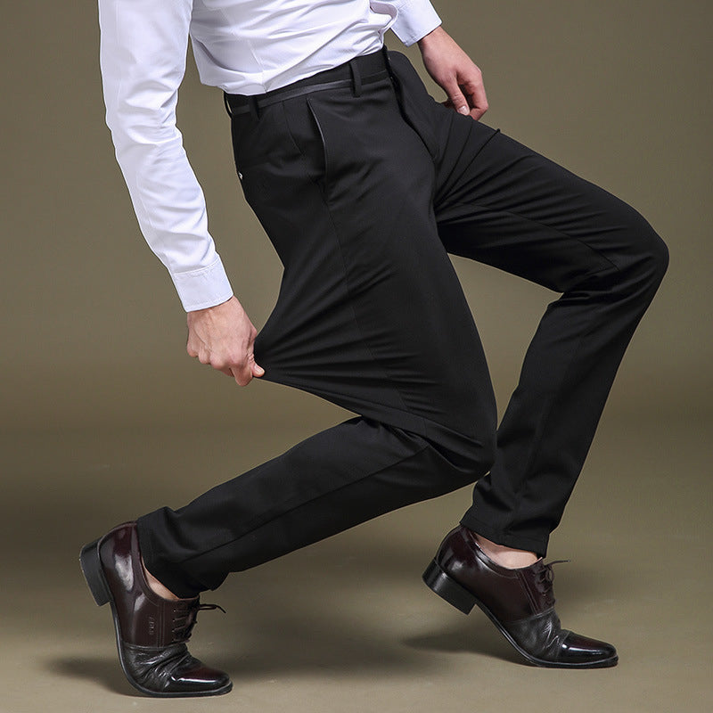 Elastische Pakbroek Heren – Hoge Taille, Comfortabele en Stijlvolle Broek voor Casual en Formele Gelegenheden