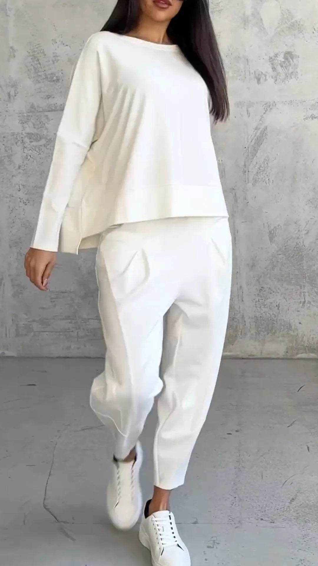 Dames shirt en broek set – Lange mouwen casual outfit voor elke gelegenheid