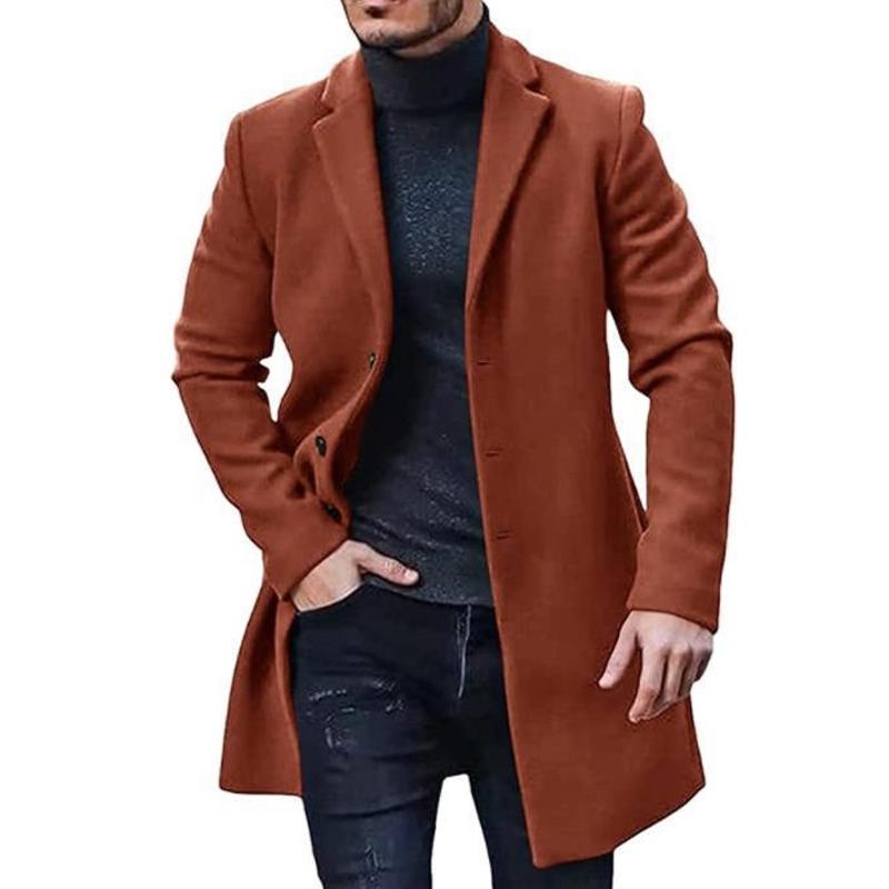 Mantel voor Heren – Elegante Kraag en Stijlvolle Pasvorm voor Speciale Gelegenheden