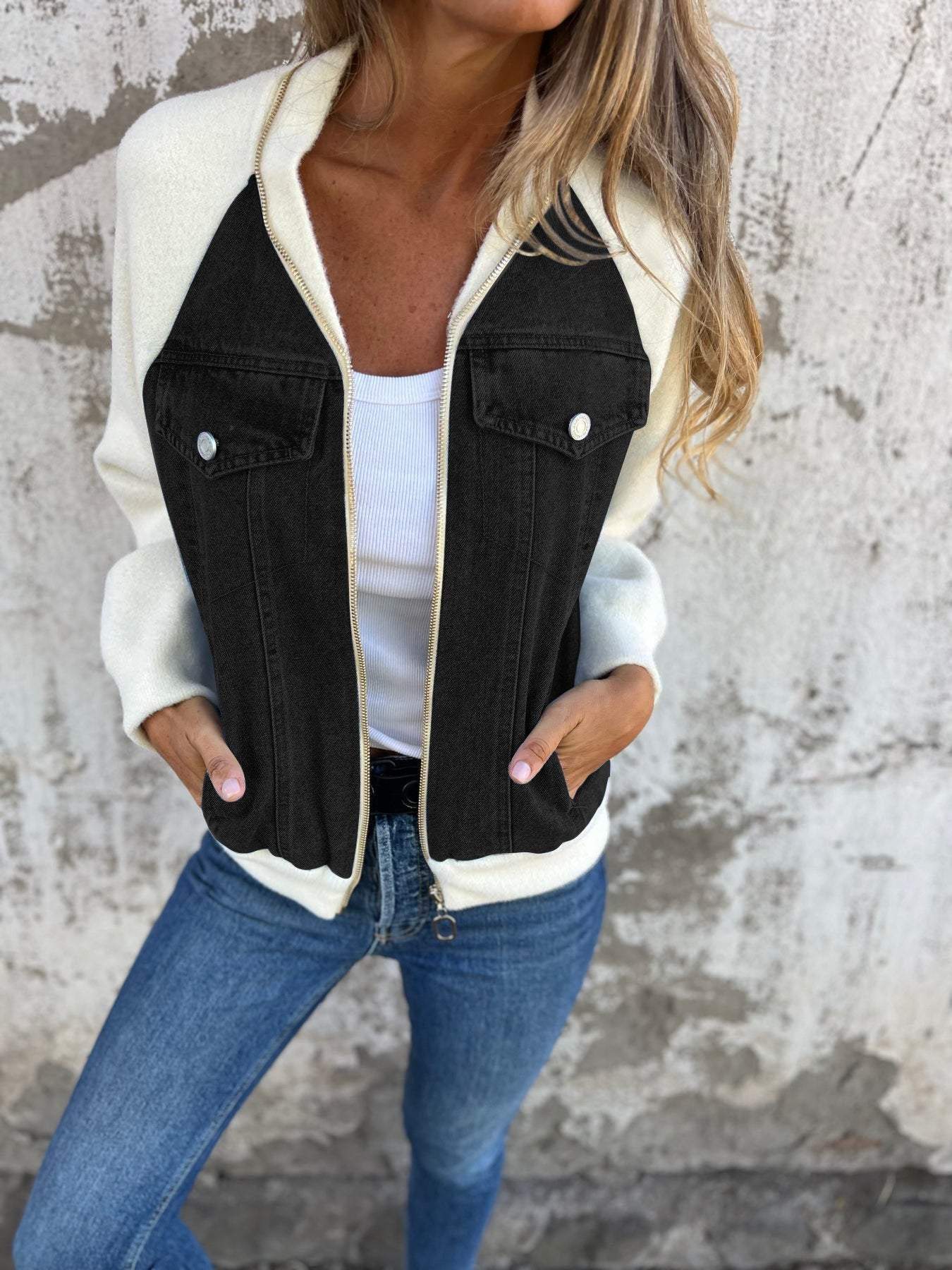 Zip-Up Jack voor Dames – Damesjack met Rits, Casual en Comfortabel voor Elke Gelegenheid