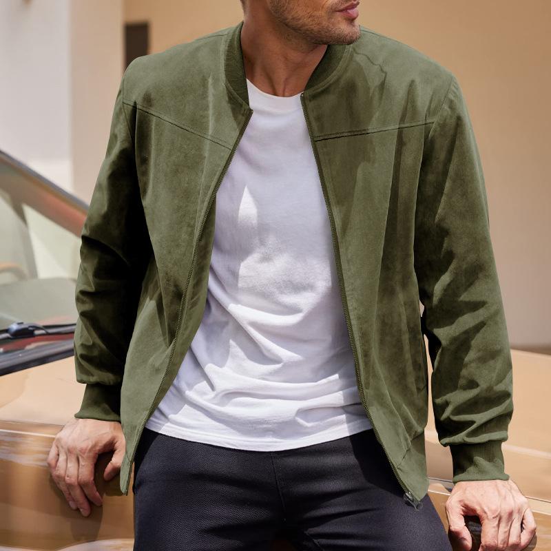 Jack met rits heren – Casual jack met zijzakken en doorlopende rits voor heren
