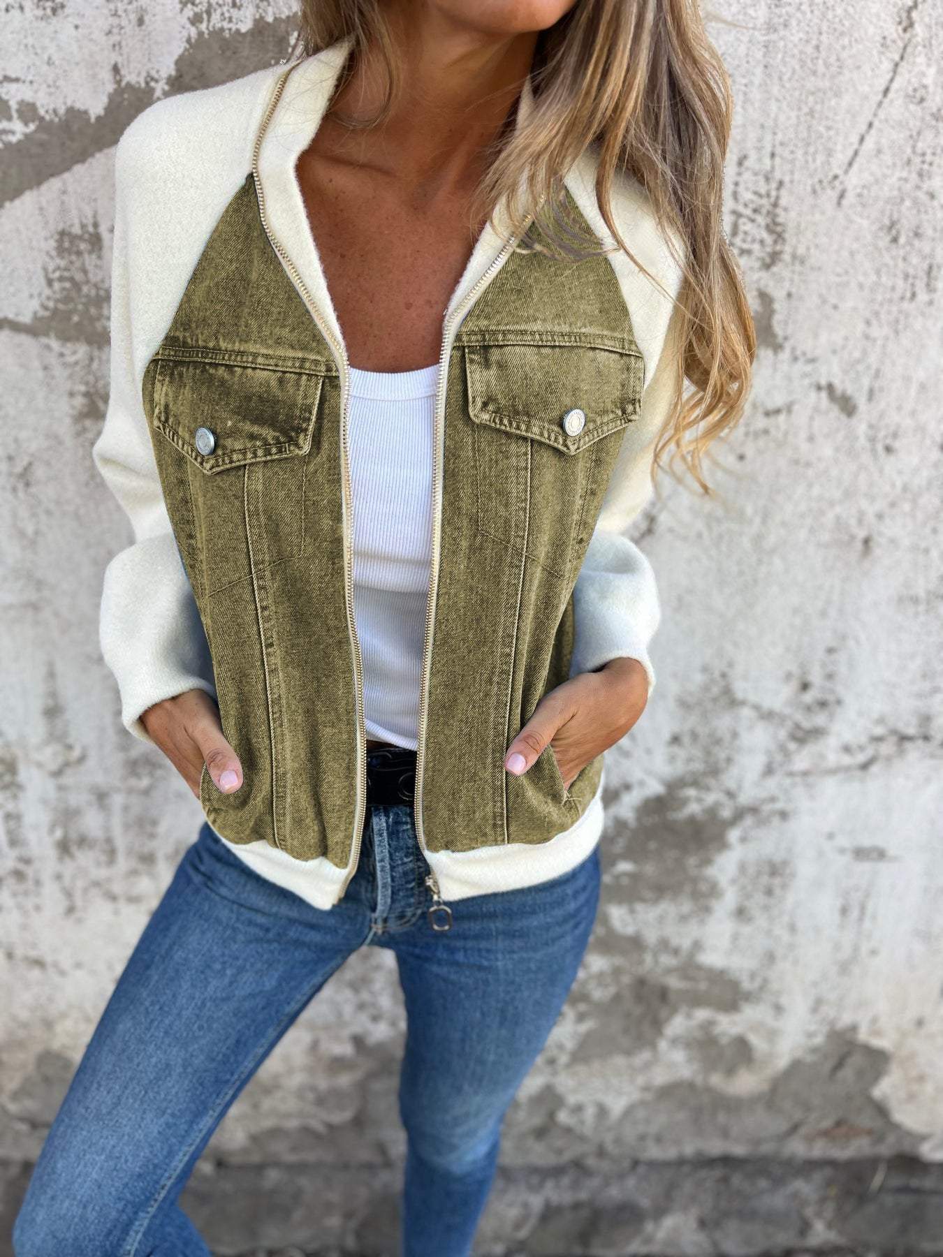 Zip-Up Jack voor Dames – Damesjack met Rits, Casual en Comfortabel voor Elke Gelegenheid