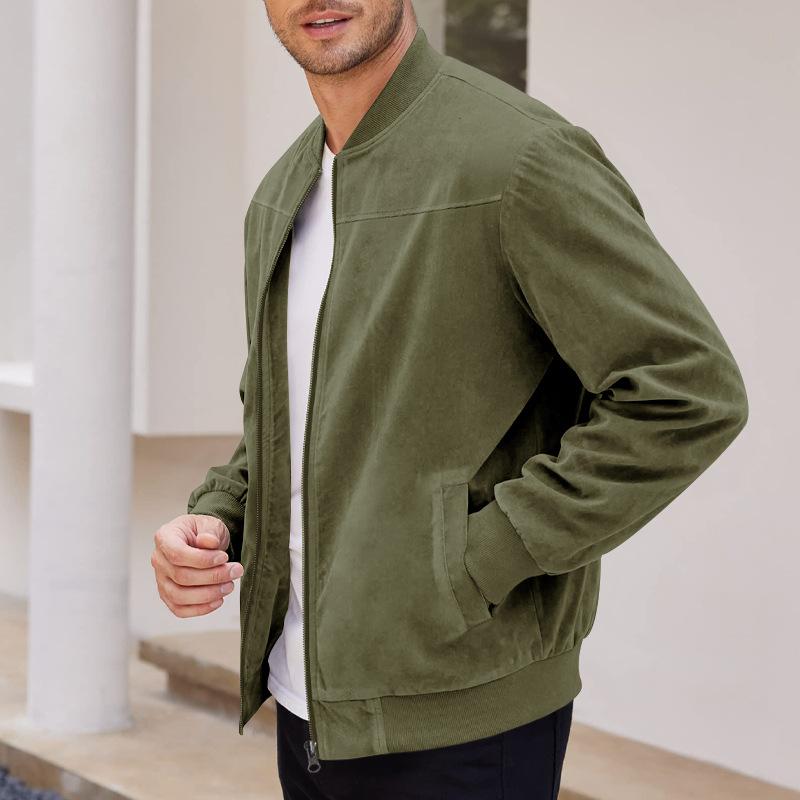 Jack met rits heren – Casual jack met zijzakken en doorlopende rits voor heren