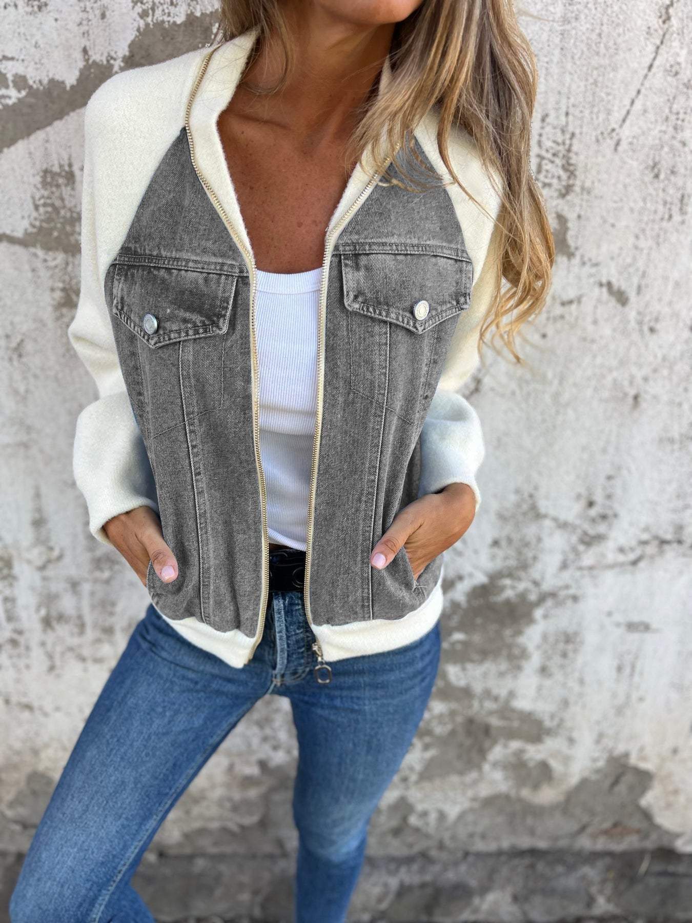 Zip-Up Jack voor Dames – Damesjack met Rits, Casual en Comfortabel voor Elke Gelegenheid