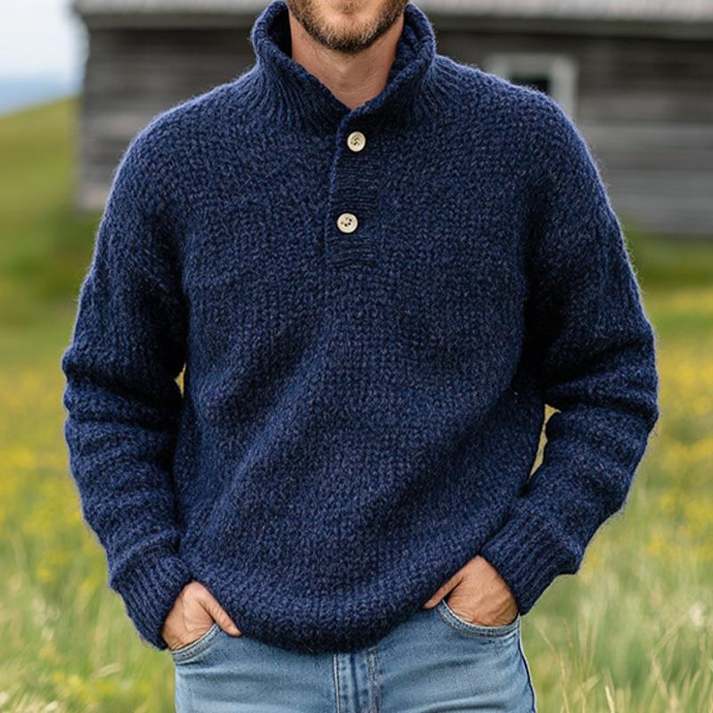 Heren Trui – Comfortabele trui met staande kraag, warme en stijlvolle sweater