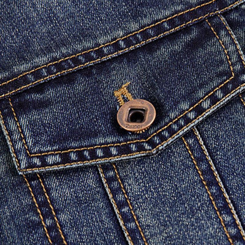 Heren Jeansjack – Stijlvol denim jack met reverskraag en casual fit